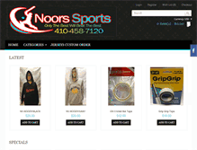 Tablet Screenshot of noorssports.com